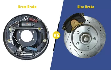 What is difference between drum brakes and disc brakes?